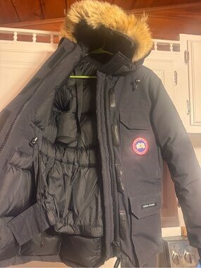 CANADA GOOSE 4565L EXPEDITION PARKA HERITAGE Jacket Coyote Fur Hood size XS